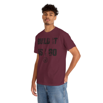 "Build It As I Go" The Scoopes Farm and Media Construction Crew T-Shirt