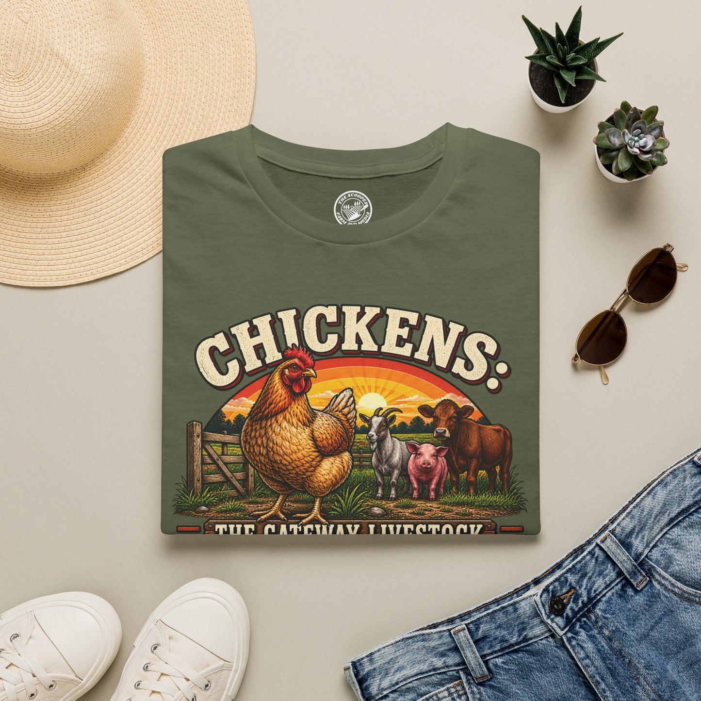 Chickens: The Gateway Livestock T-Shirt