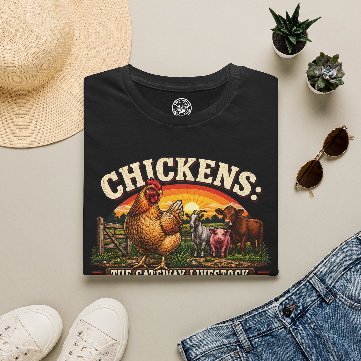 Chickens: The Gateway Livestock T-Shirt