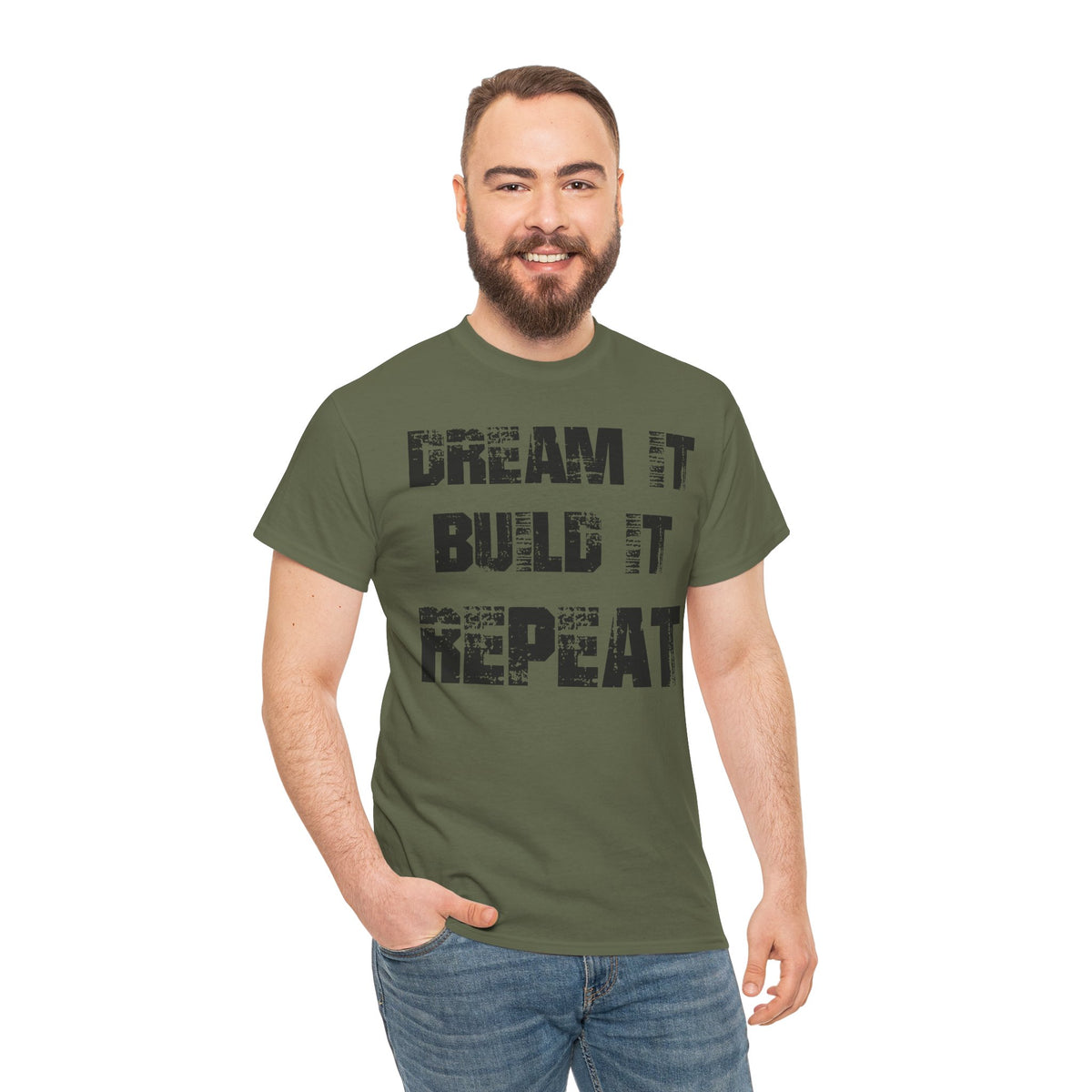 Dream It, Build It, Repeat DIY Builder T-Shirt
