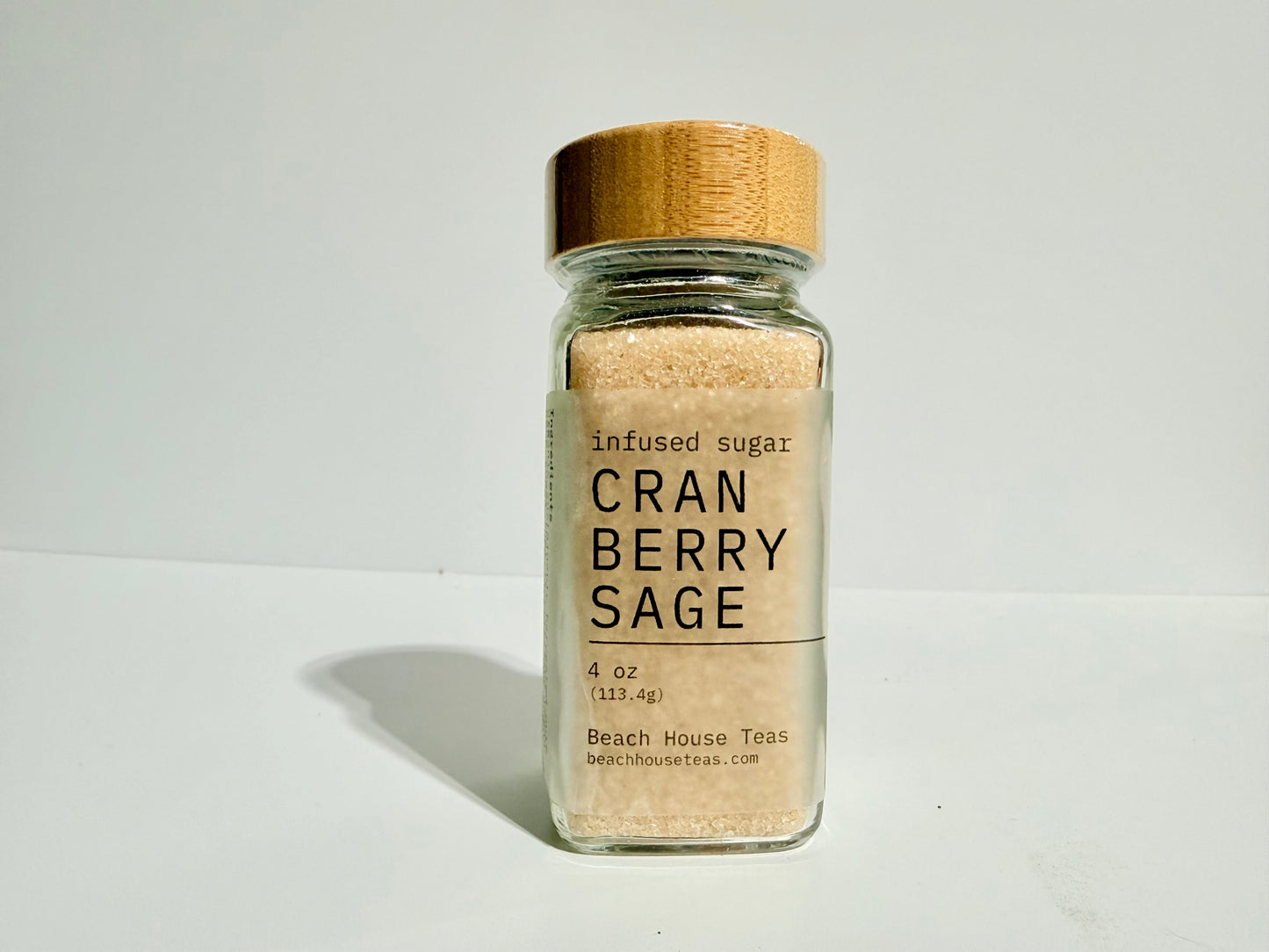 Cranberry Sage infused artisan culinary sugar