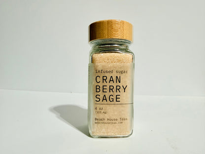 Cranberry Sage infused artisan culinary sugar
